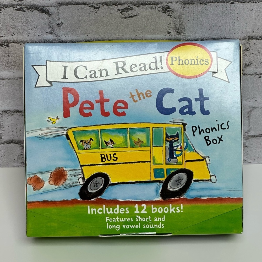 Pete the Cat Children's Books Box Set of 12 I Can Read Phonics Box NEW IN BOX